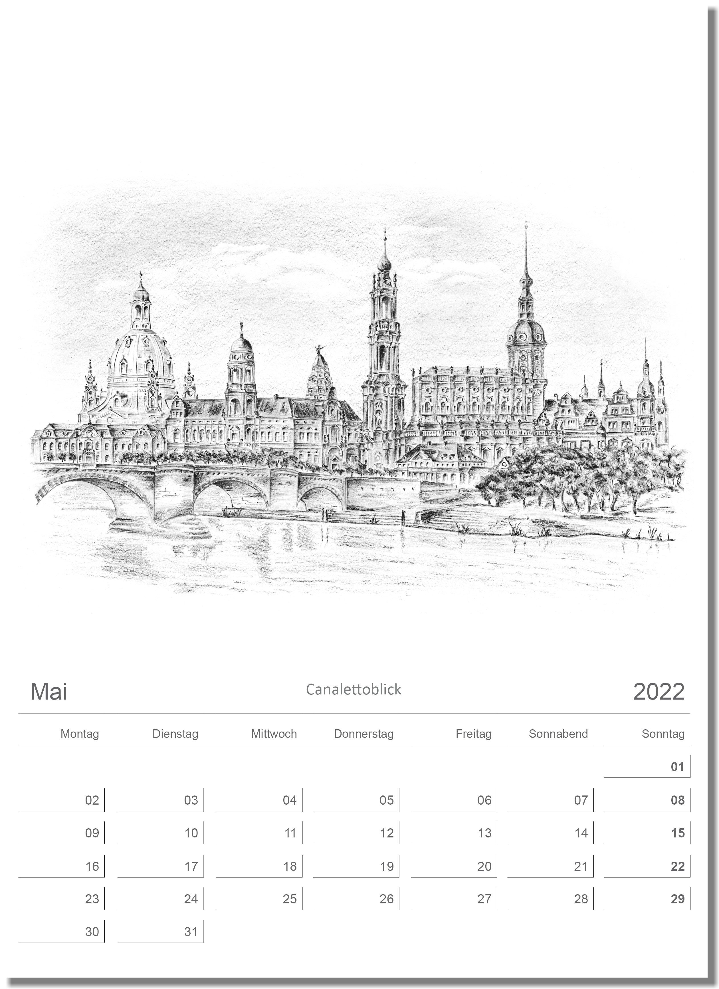 Kalender Dresden Mai 2022